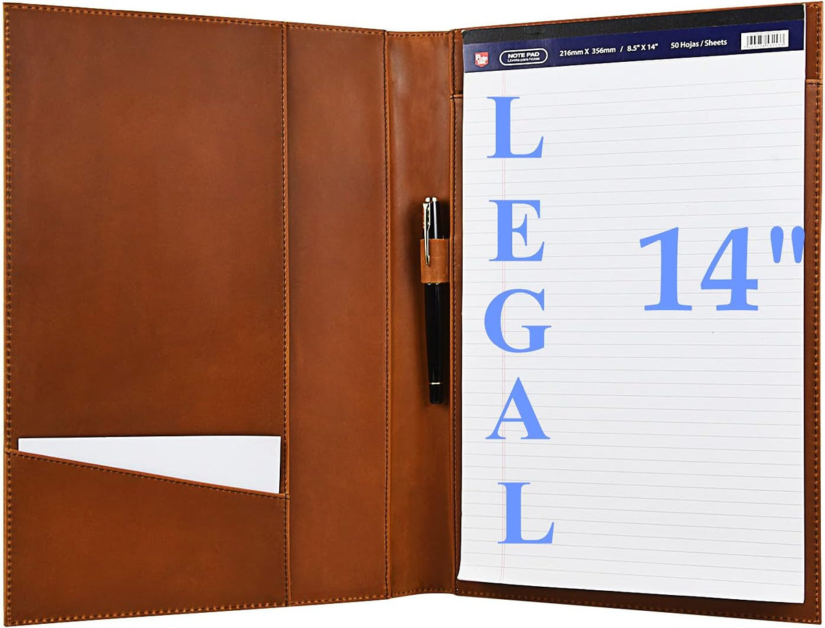 Brown Leather Legal Portfolio Organizer B3982