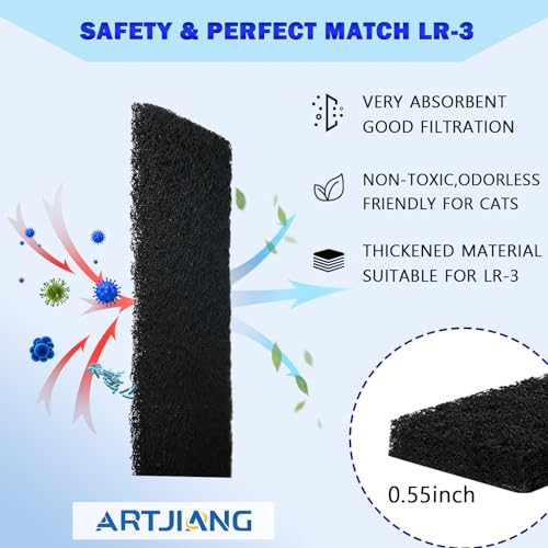 Activated Charcoal Cat Litter Box Filters D562