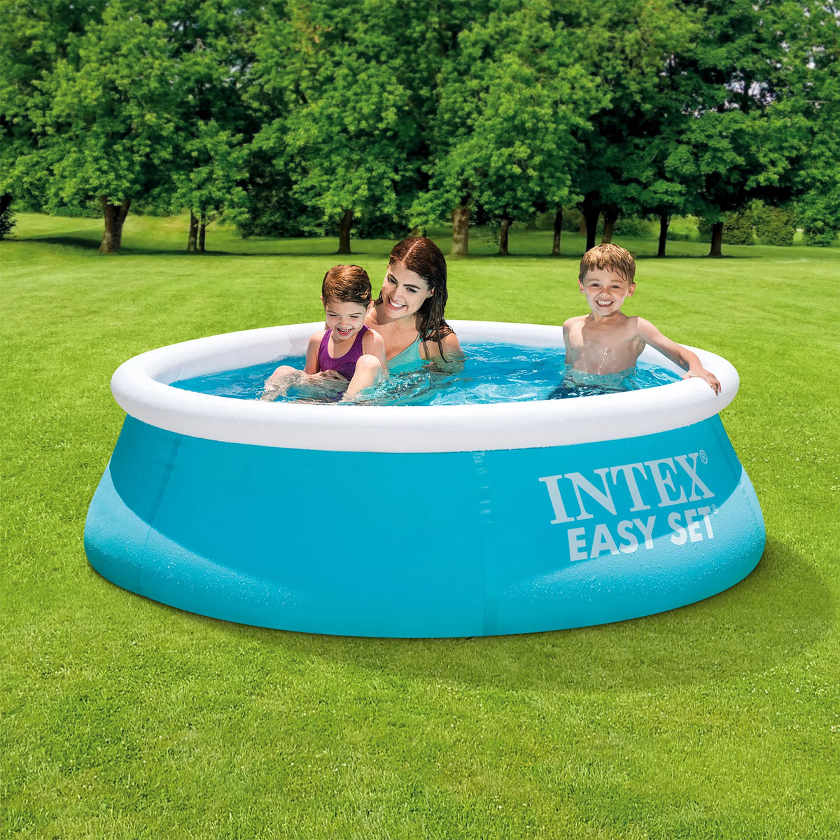 Inflatable Outdoor Pool with Filter Pump L3114