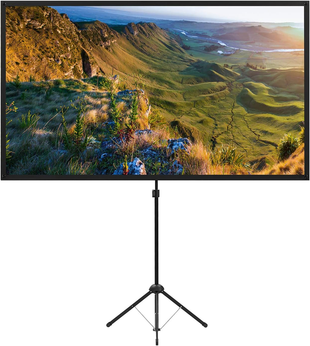 80 Inch 16:9 Portable Projector Screen with Stand X248395