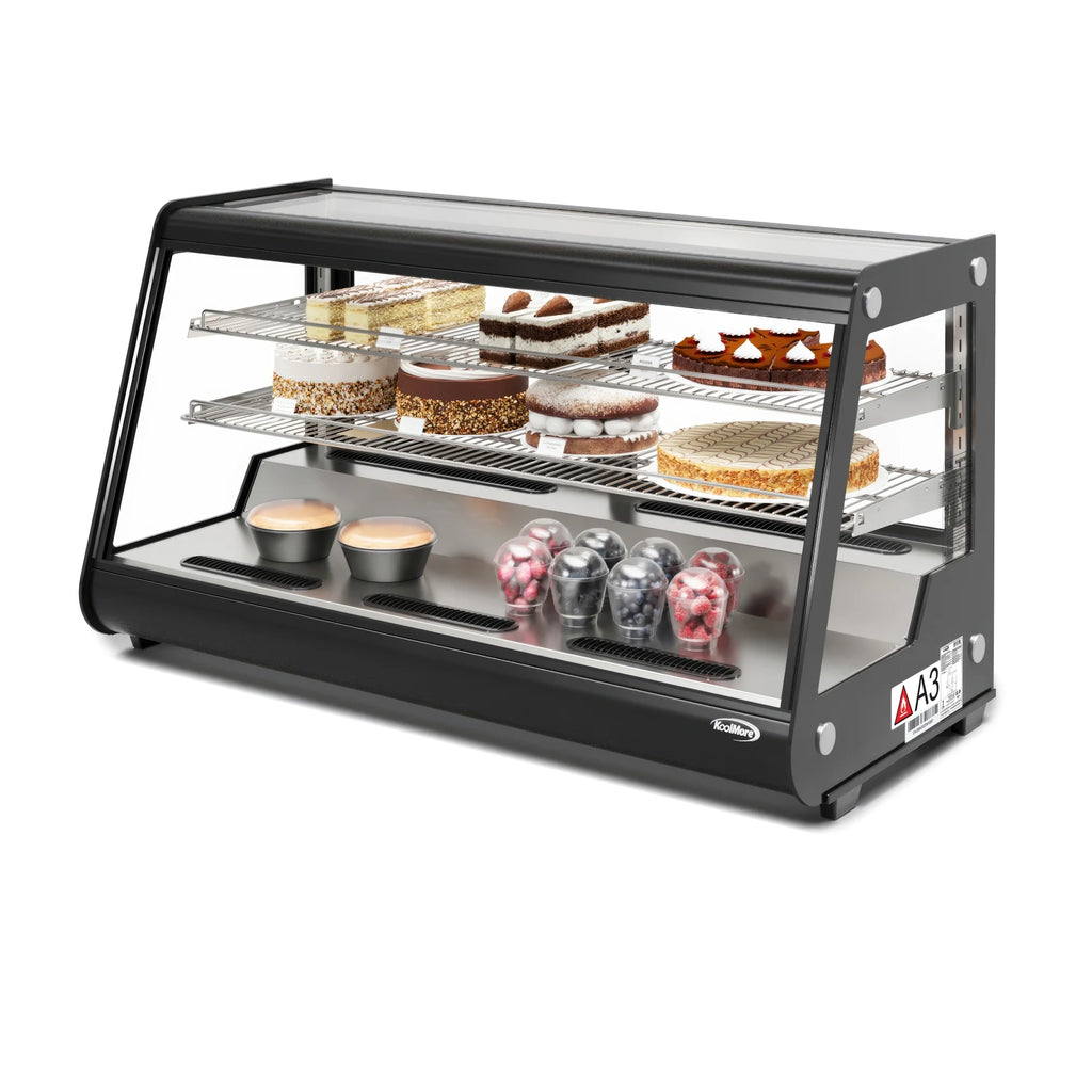 Black Countertop Bakery Display Refrigerator U213