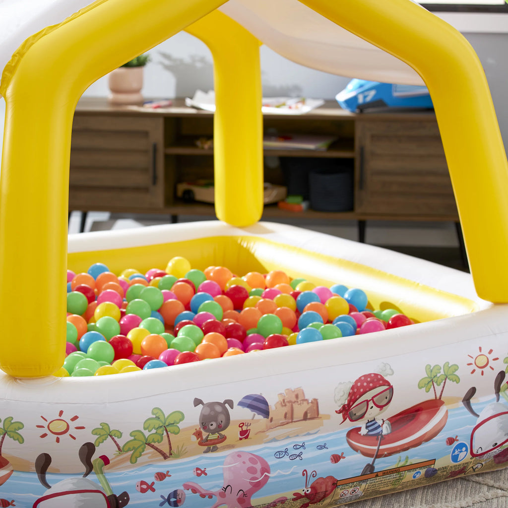 5ft x 48in Inflatable Kids Pool with Canopy U762206