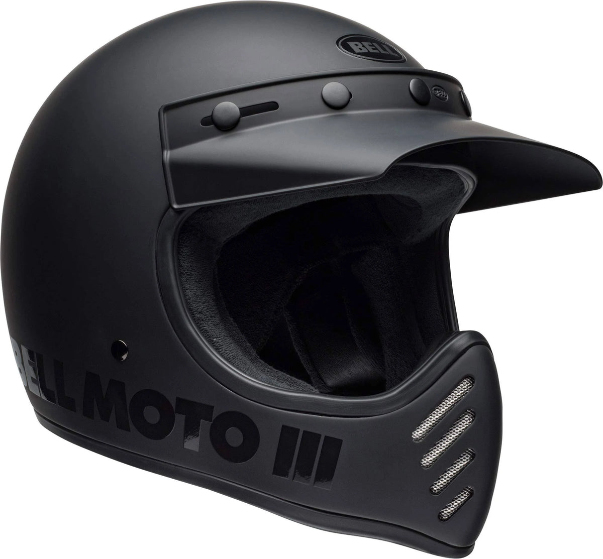 Matte/Gloss Blackout Moto-3 Helmet A62348