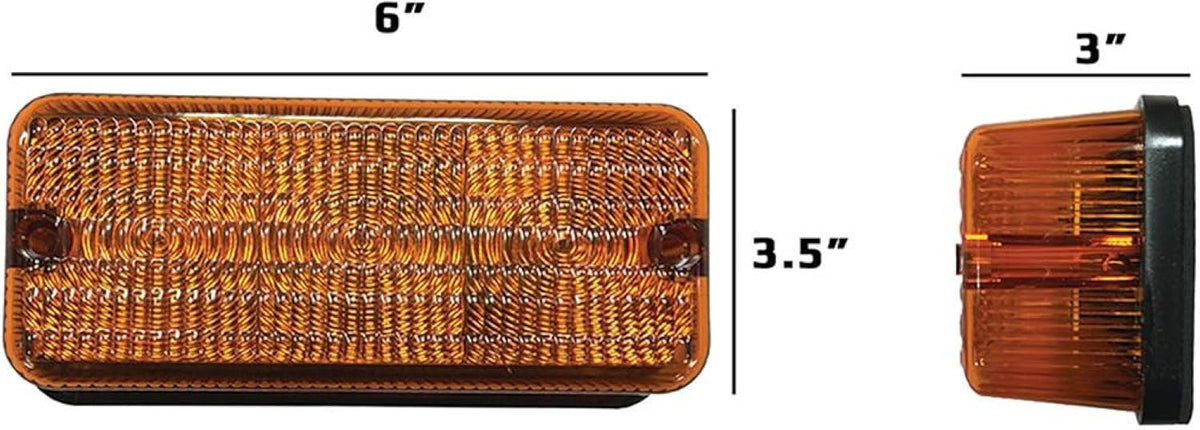 LED Amber Light 12V Flood Off-Road Light Q25995