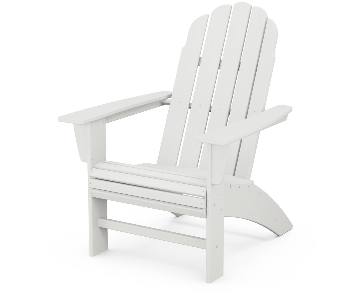 Vintage White Curveback Adirondack Chair K54113
