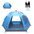 Waterproof Instant Pop Up Camping Tent, 3-4 Person Double Layer Dome Tent M71838