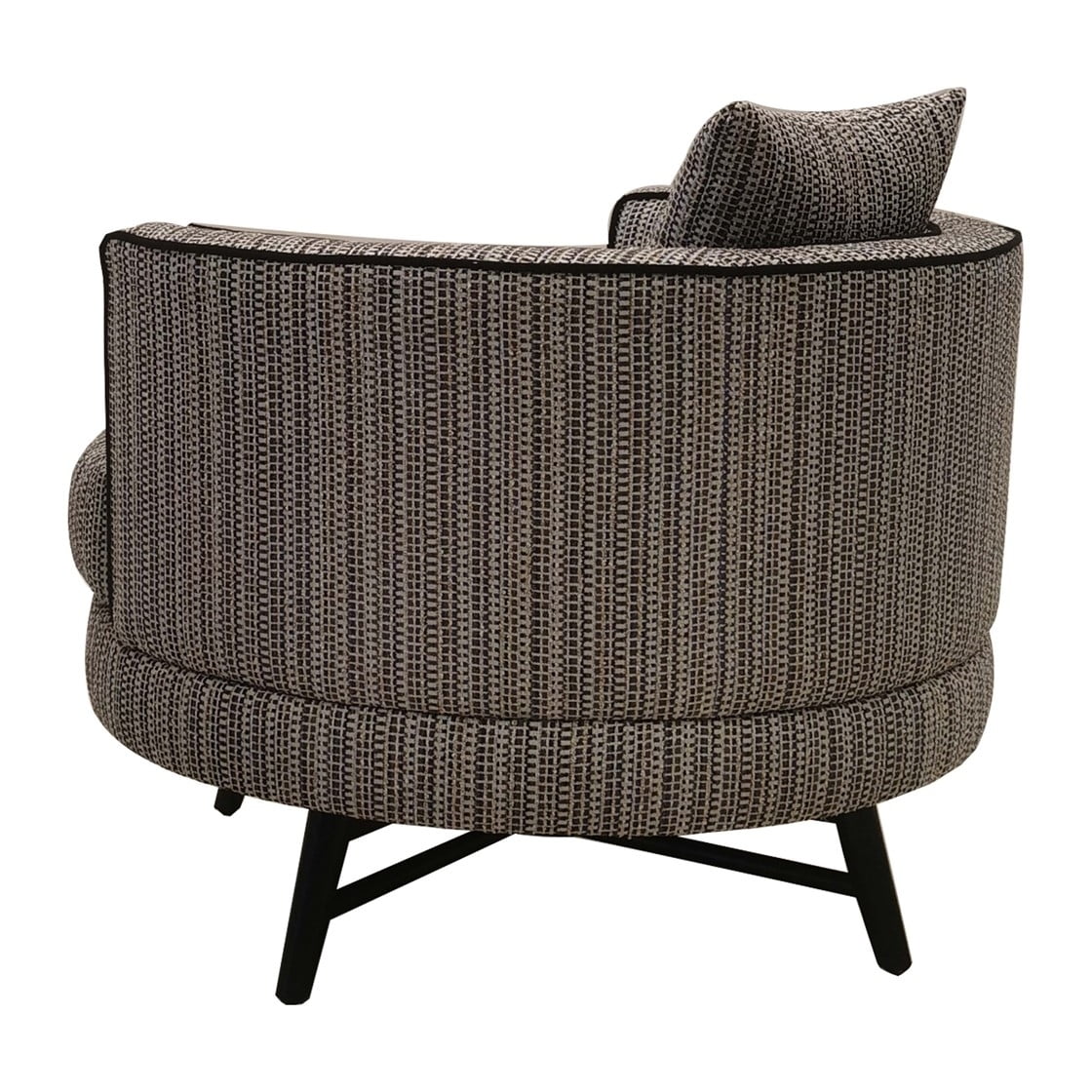 Modern Multi-Stripe Swivel Chair with Metal Base C840494
