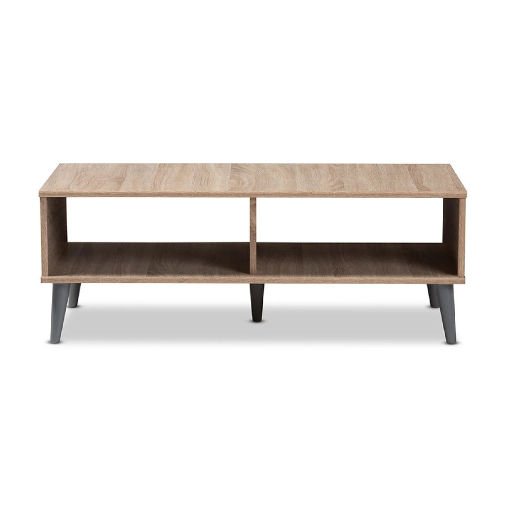 Oak and Light Grey Wood Coffee Table Z6766