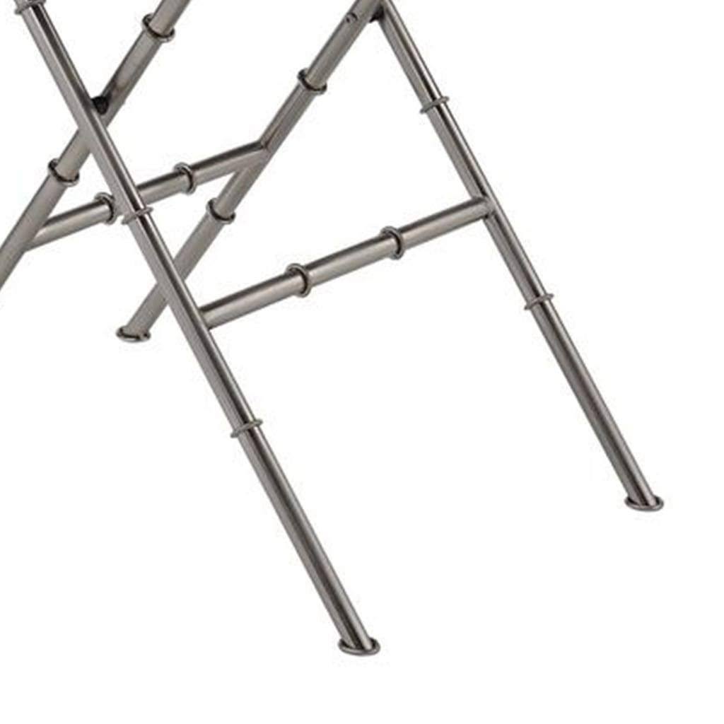 Black & Brushed Nickel Tray Table D69484