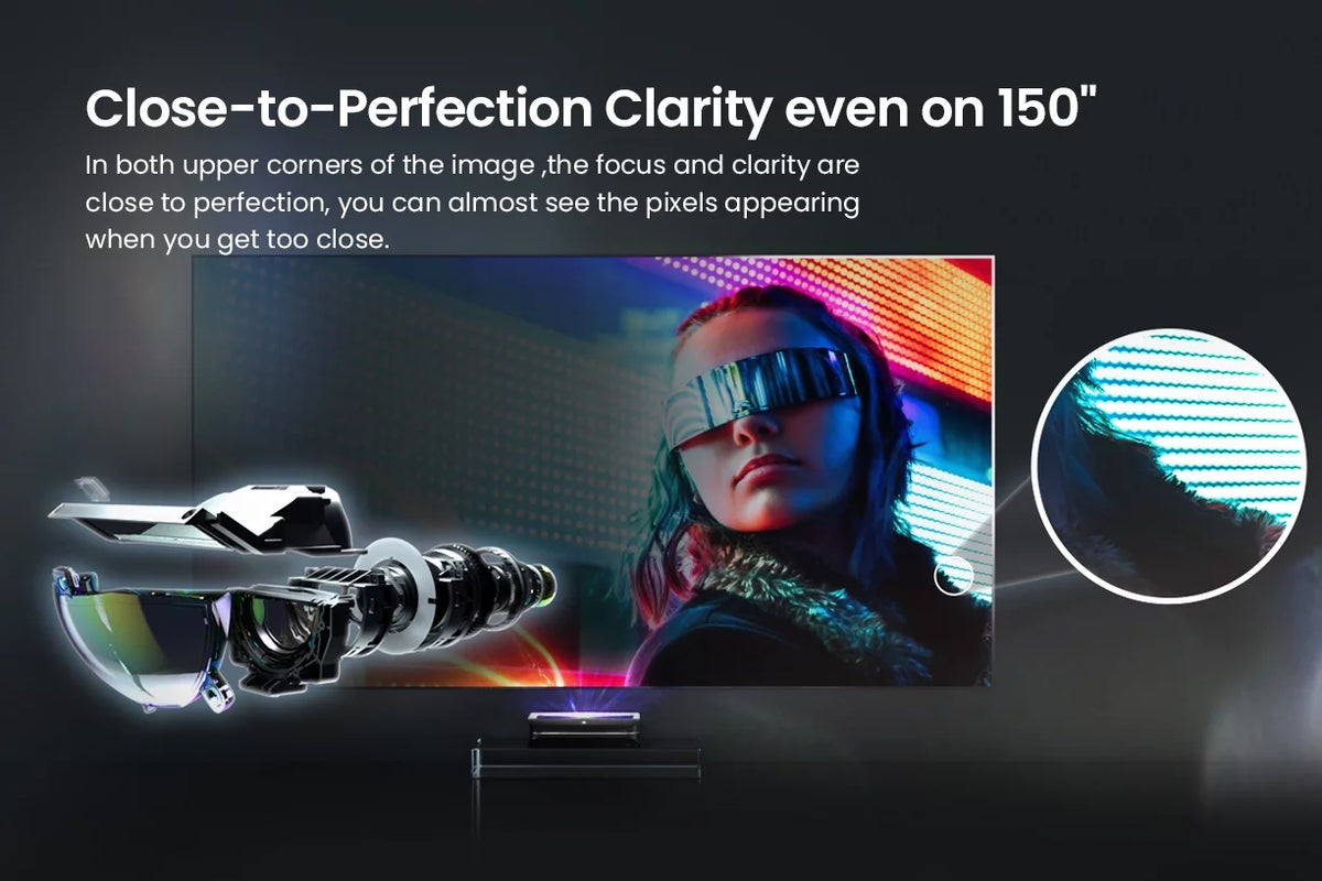 4K UHD Ultra Short Throw Triple Laser Projector with 2600 Peak Lumen I2827