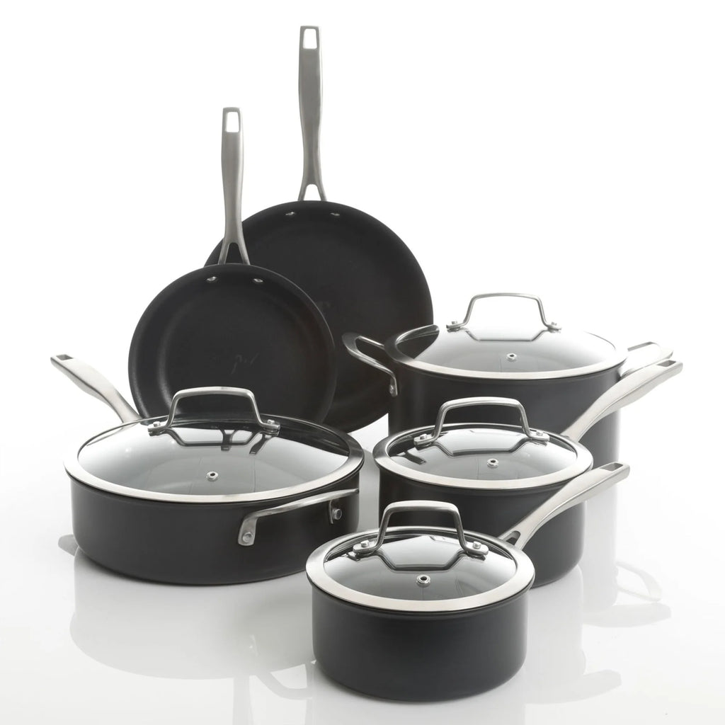 10-Piece Hard Anodized Cookware Pots and Pans Set C18519