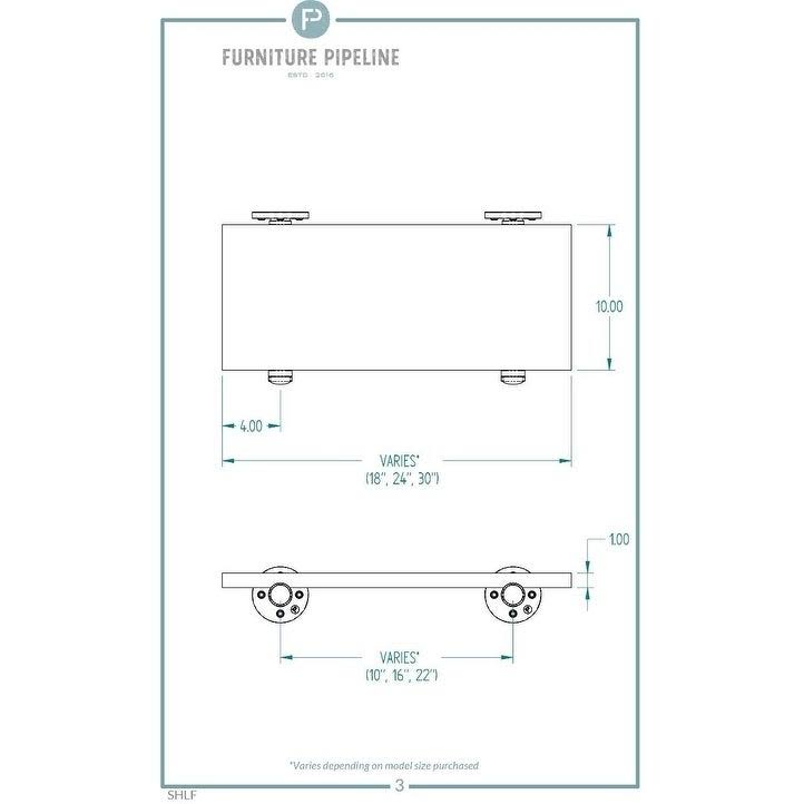 3-Piece Multi-Purpose Wall Shelf J6719