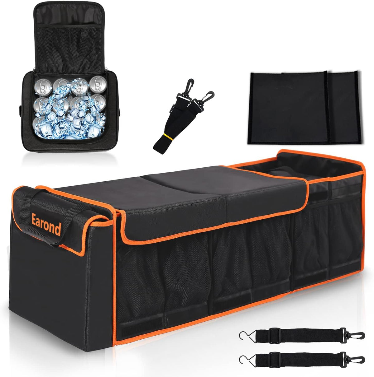 Foldable Car Trunk Organizer with Cooler Bag A490506