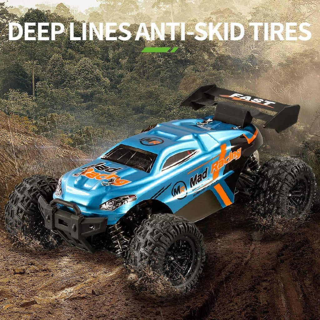 RC Cars 1:16 Scales 35+ kmh 4WD 2.4Ghz Off-Road Monster Truck Toy with 2 Batteries Q776
