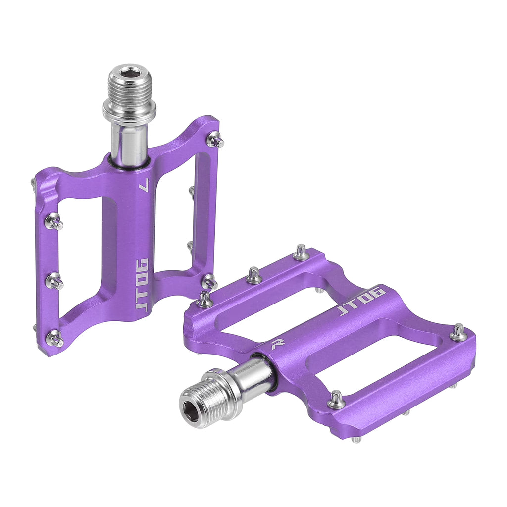 Purple Aluminum Alloy Rear Foot Peg Footrests Fit 9/16 Inch Axles MTB Bike R685