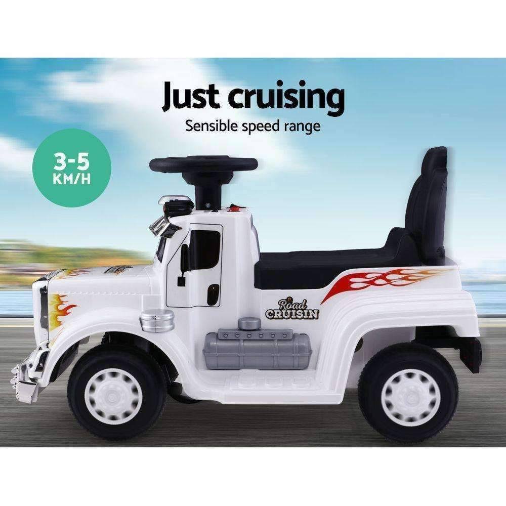 White Ride On Battery Toy Car N37526