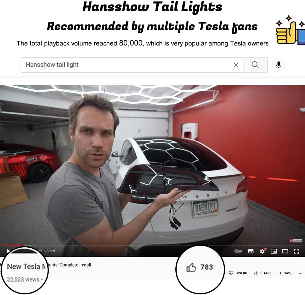 LED Tail Light for Tesla Model 3/Y 2017-2022 B71036