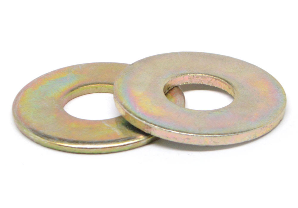 1/2x22 Flat Washer Low Carbon Steel Yellow Zinc Plated N68935