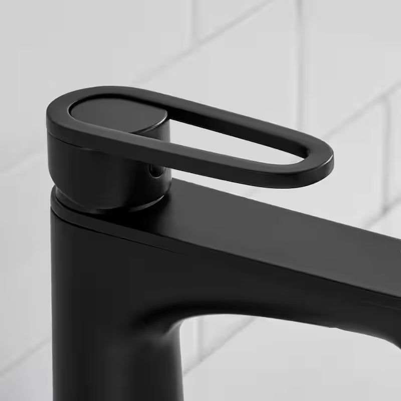 Single Hole Single-Handle Bathroom Faucet in Matte Black C226306