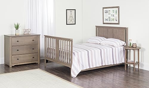 3 Drawer Dresser with Removable Changing Table Topper (Cool Gray) N605