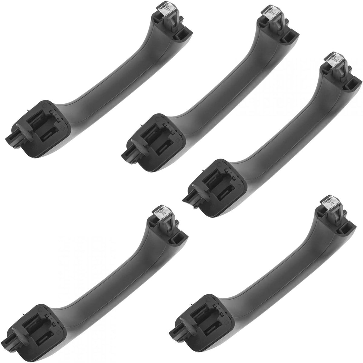Black Exterior Door Handle Set of 5 H844