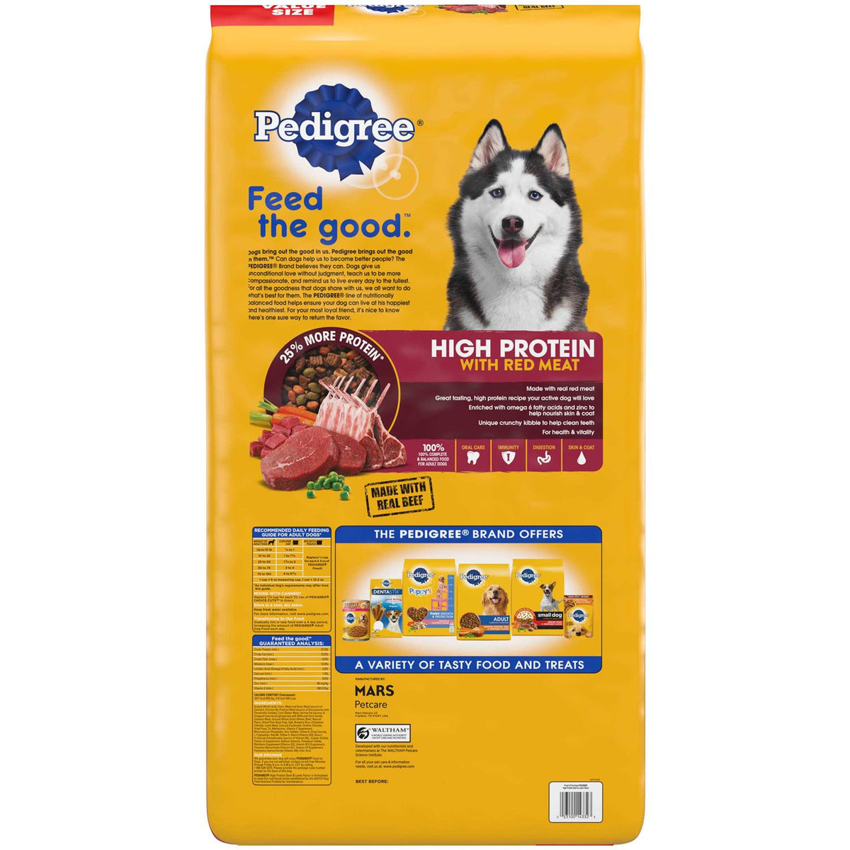 High Protein Adult Dry Dog Food Beef and Lamb O1156