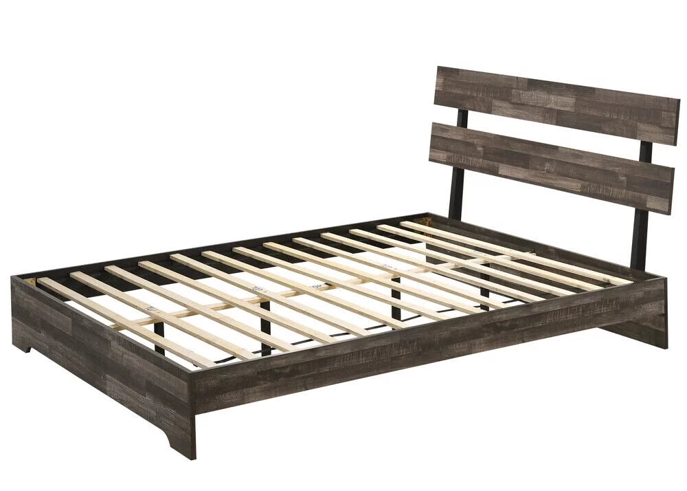 3pc Queen Size Platform Bedroom Set E654