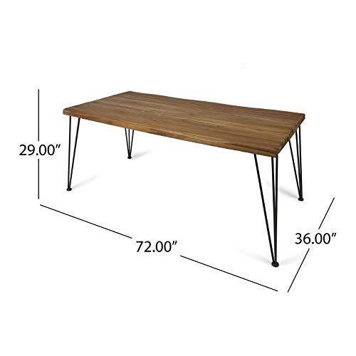 Acacia Wood Rectangular Patio Dining Table N600