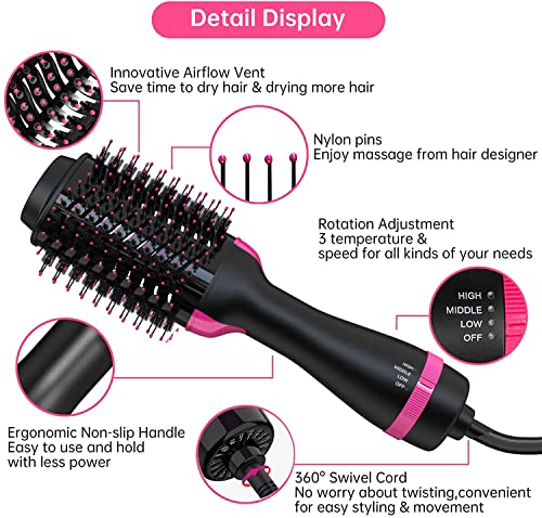 4 in 1 Hair Dryer and Styler with Ceramic Titanium Barrel L257