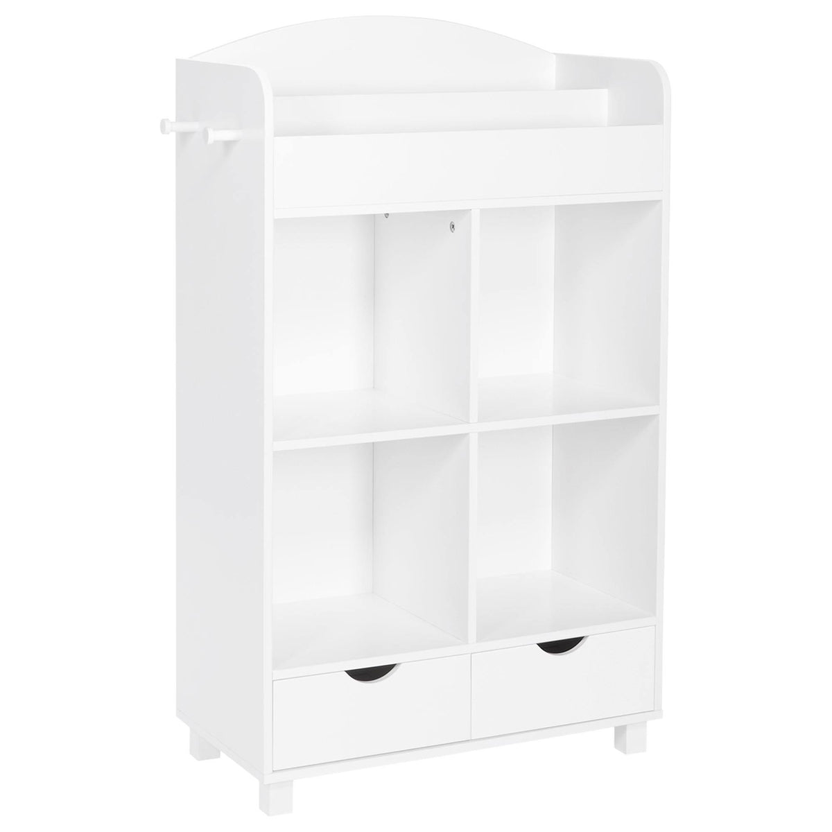 Kids Cubby Storage Cabinet with Bookrack B240933