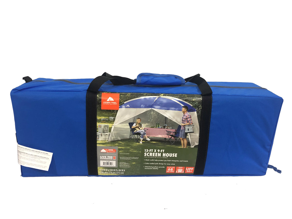Blue 13 ft x 9 ft x 84 in Screen House Tent L87924