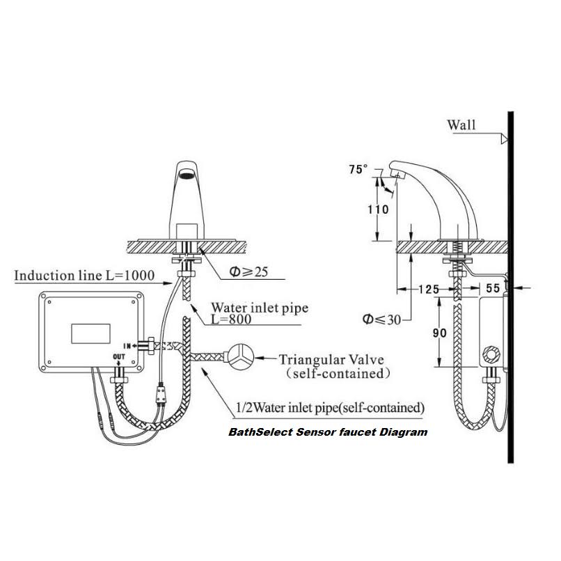 Chrome Automatic Sensor Faucet K2365