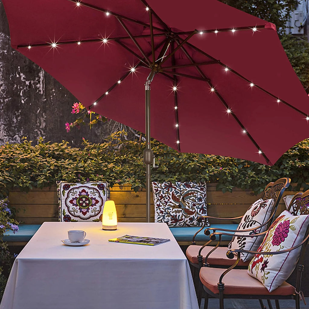 Solar Patio Umbrella with 32 LED Lights Z758
