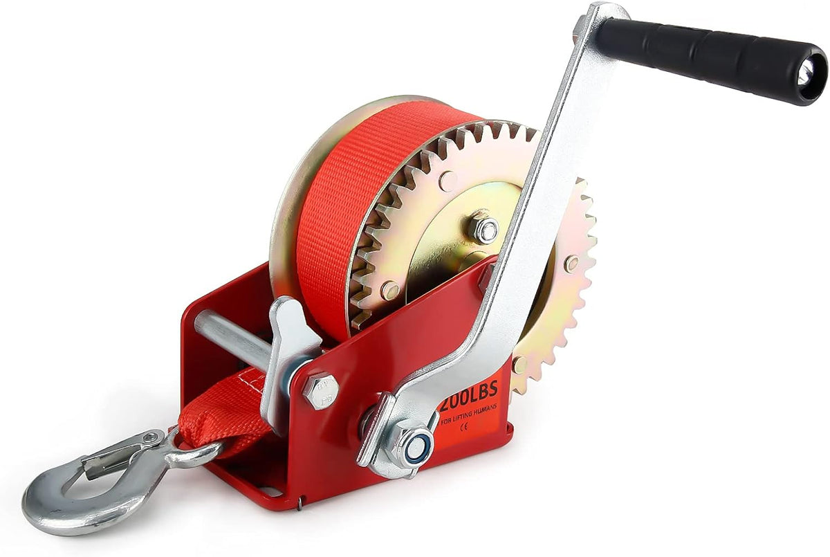 Blue Pack of 2 Heavy Duty Manual Hand Winch B2765