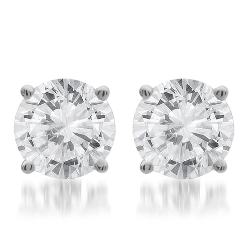 14kt White Gold Diamond Stud Earrings B416802