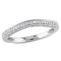 Diamond Accent Semi-Eternity Band in 10kt White Gold M5406