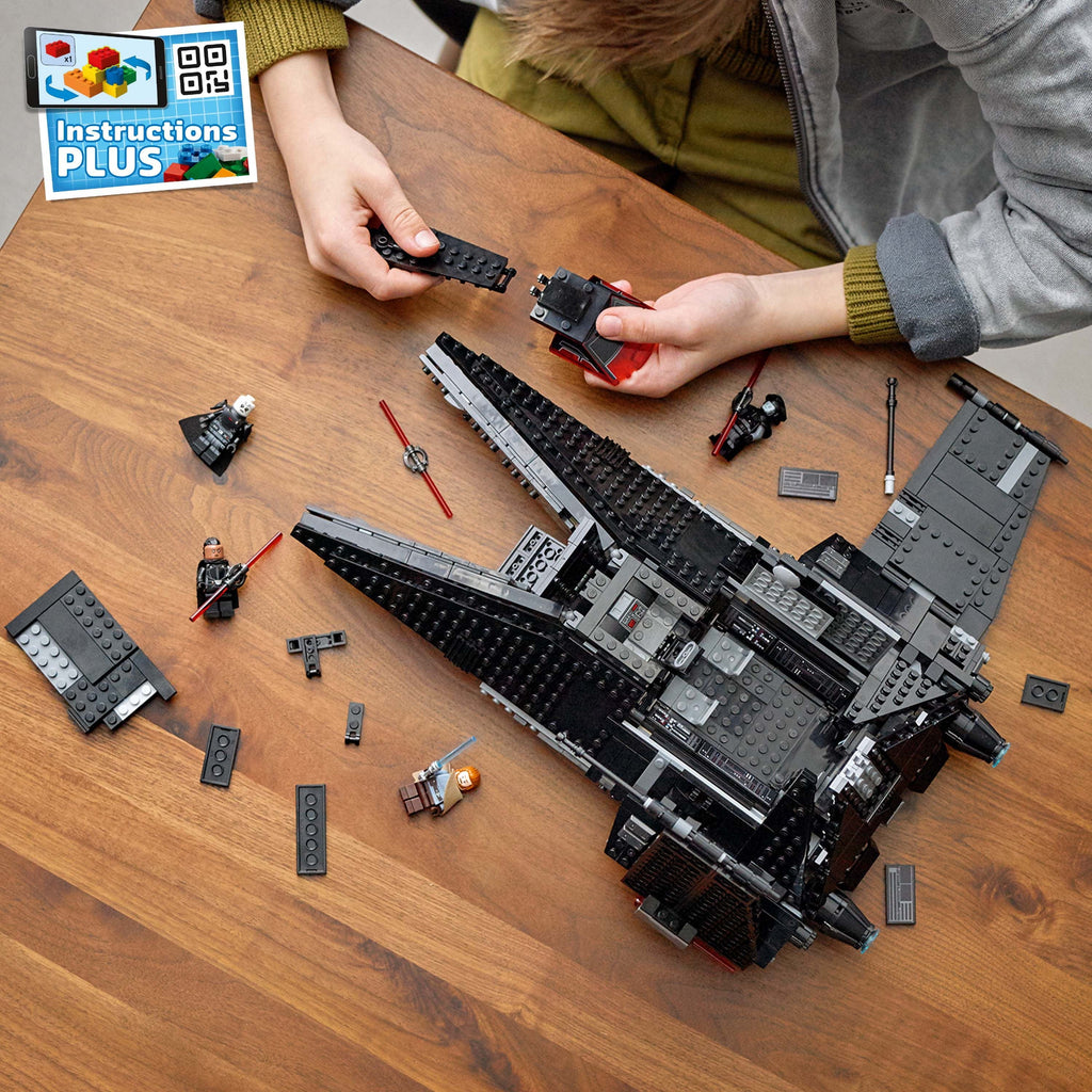 Buildable Toy Starship with Minifigure and Lightsabers P3853