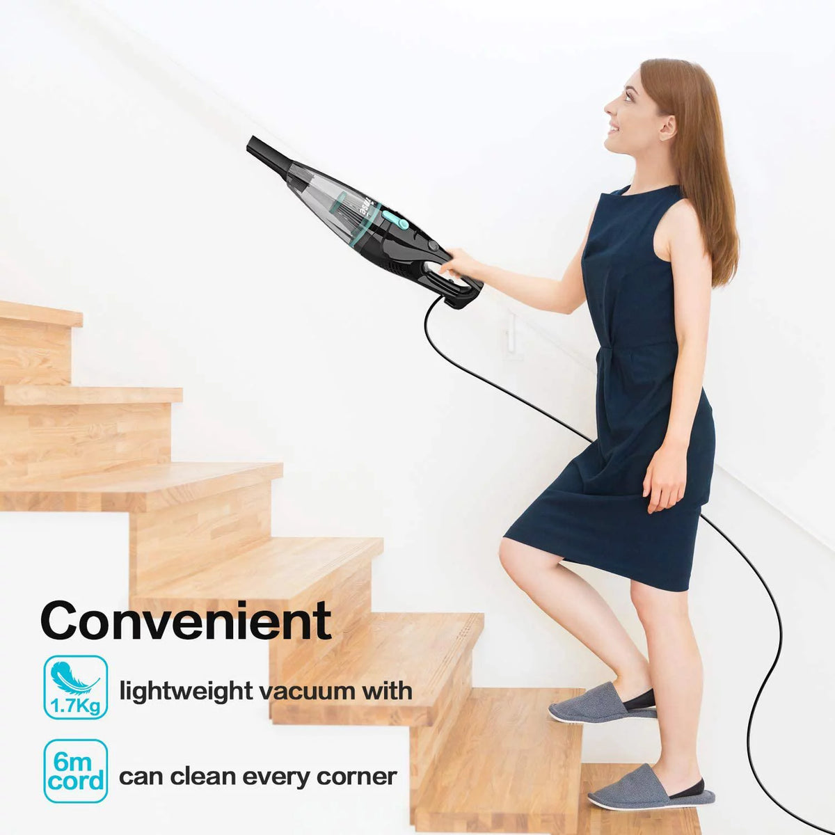 Corded 2 in 1 Bagless Lightweight Stick Vacuum Cleaner L896633