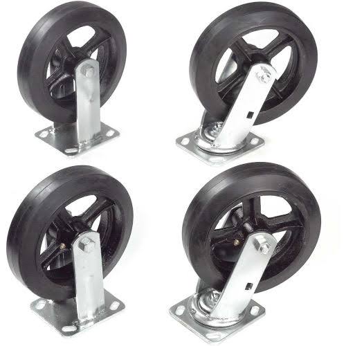 8x22 Plate Mold on Rubber Caster M74924