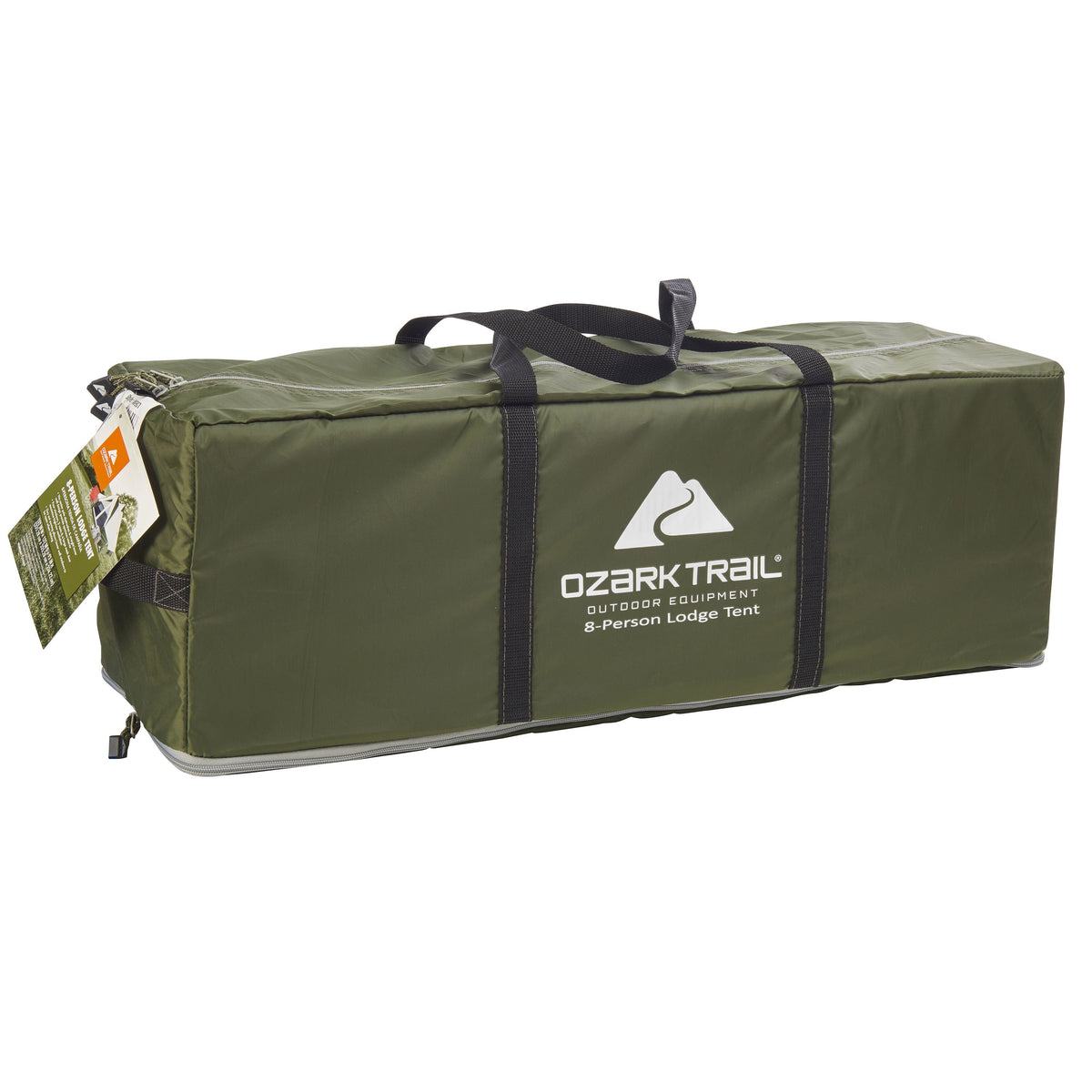 8 Person Camping Tent with Covered Entrance W37383