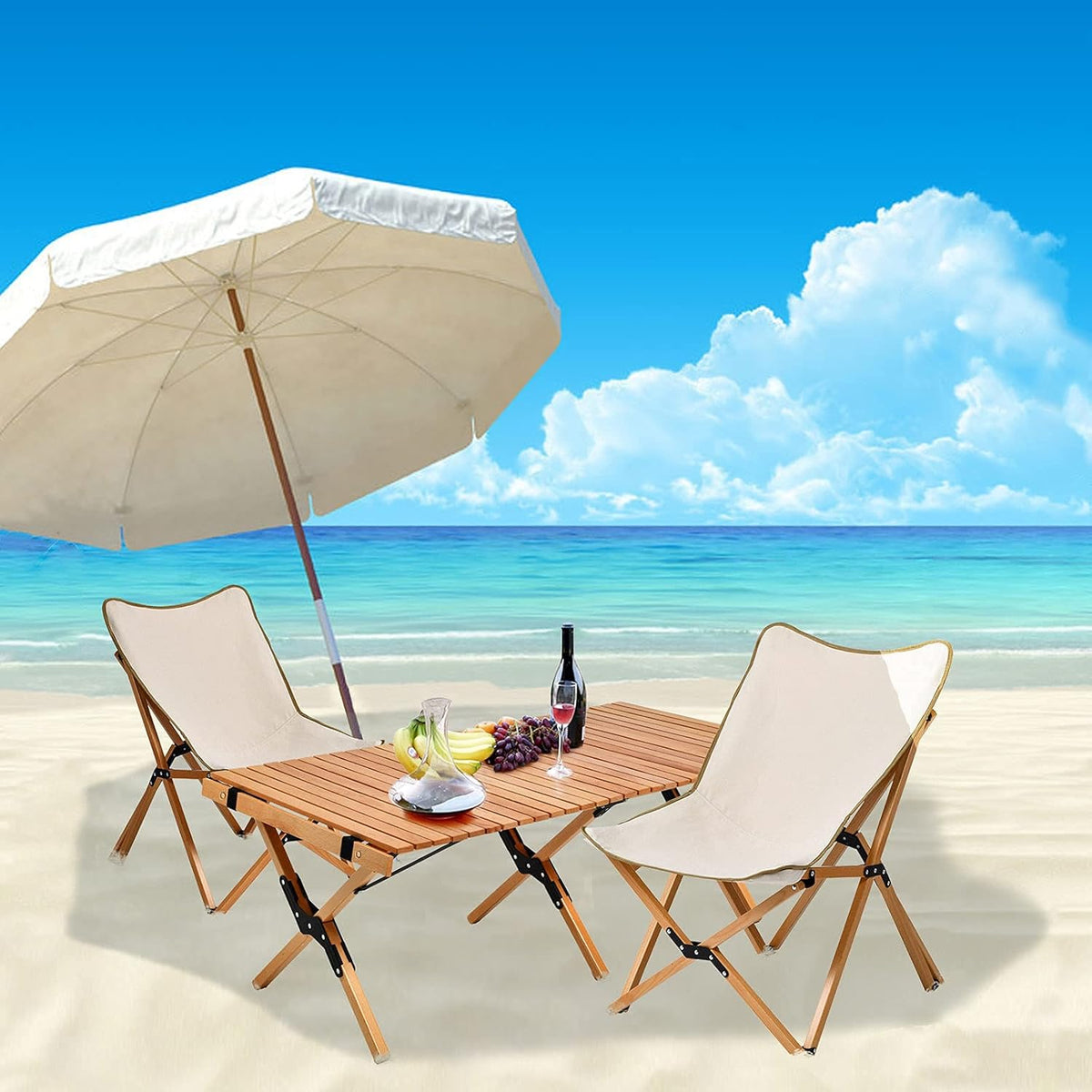 4ft Folding Portable Camping Table with Carry Bag A659