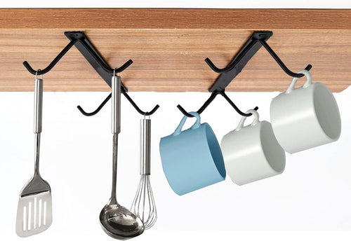 16 Mug Cup Hooks Under Cabinet Mug Holder E52130
