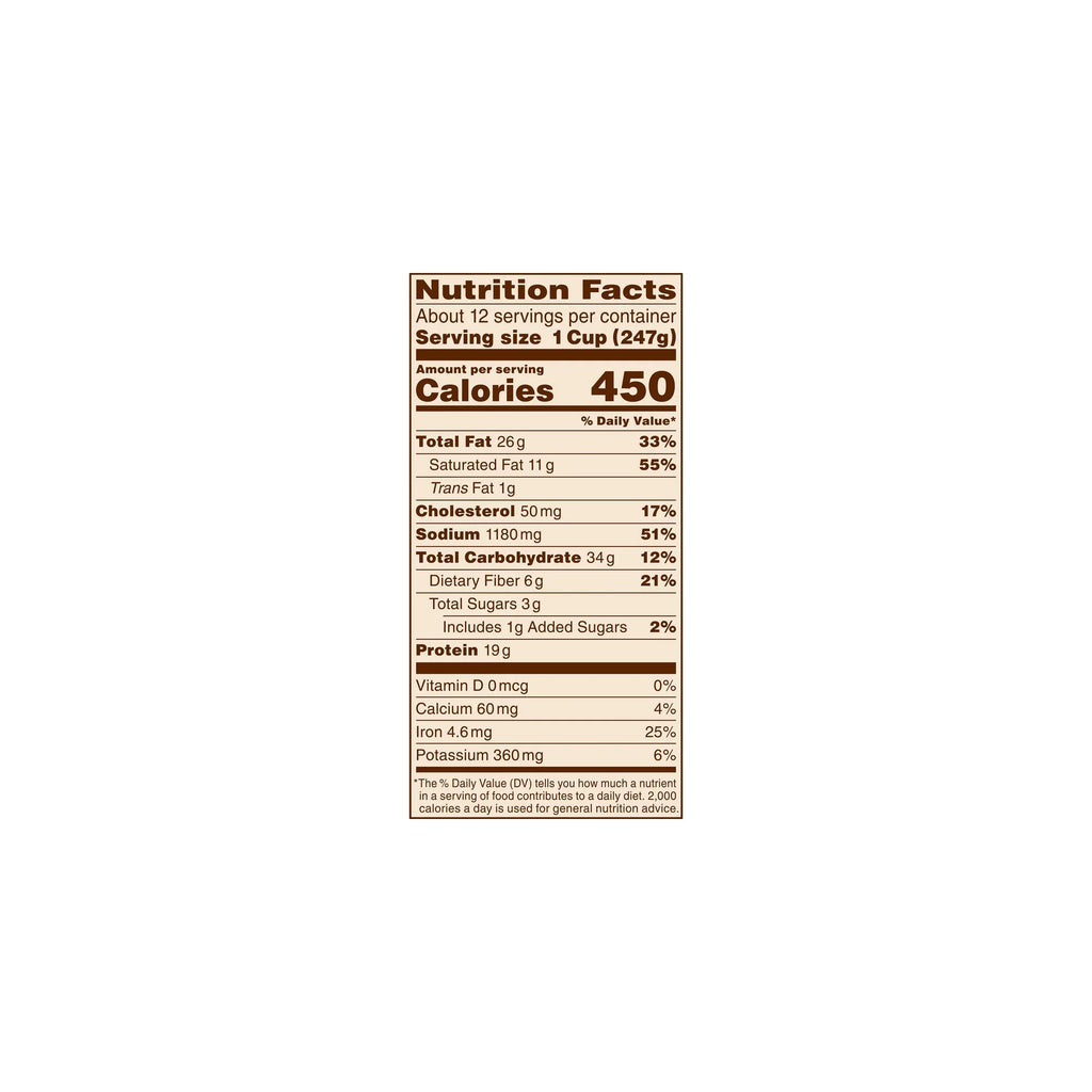 Beef Chili Canned Beans with Meat 6 lb 11 oz Pack of 14 Z686239