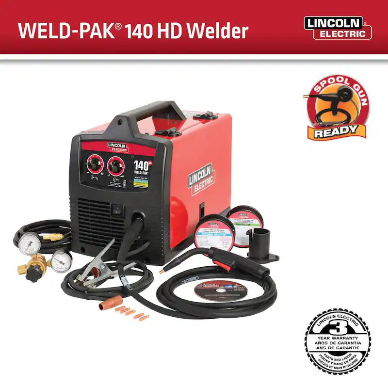 140 Amp MIG and Flux-Core Wire Feed Welder, 115V X425692