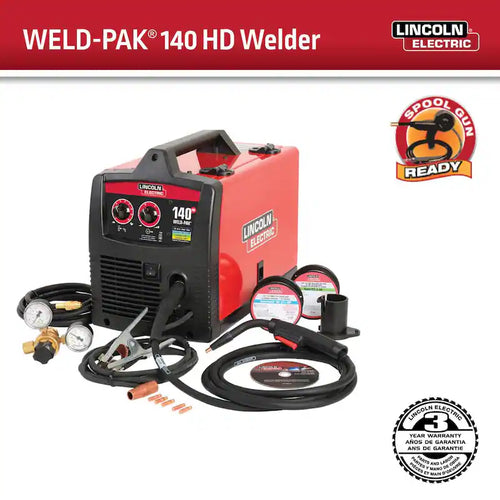 140 Amp MIG and Flux-Core Wire Feed Welder, 115V X425692