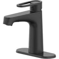 Single Hole Single-Handle Bathroom Faucet in Matte Black C226306