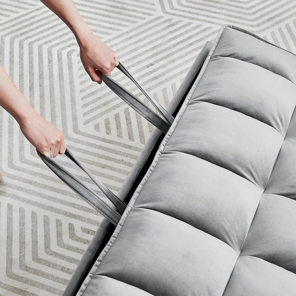 Velvet Convertible Sleeper Sofa Bed T442