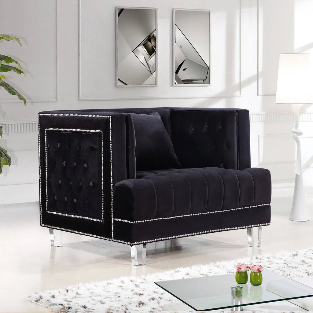 Cream Velvet Chair R619