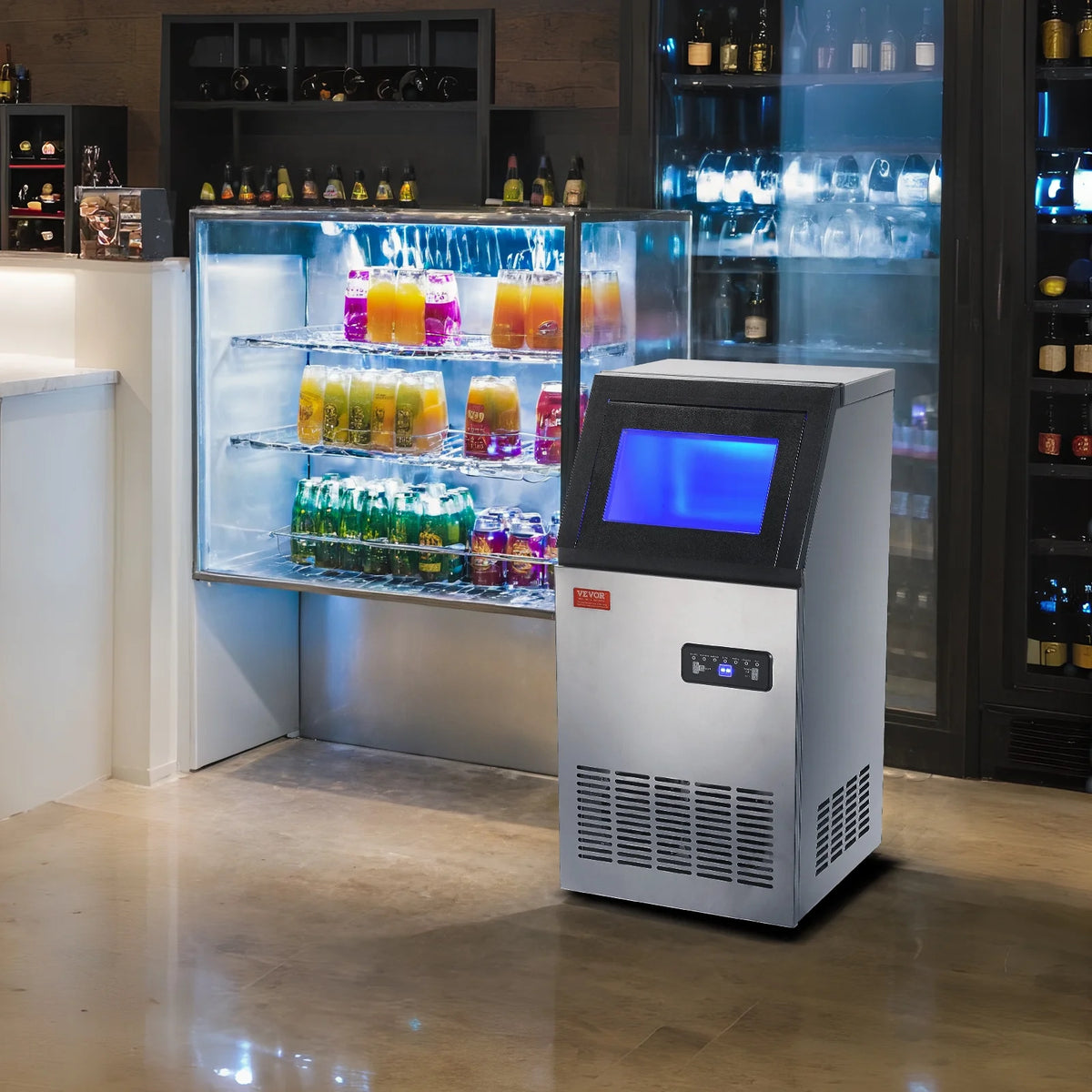 Commercial Ice Maker 80lbs/24H 40 Ice Cubes O388