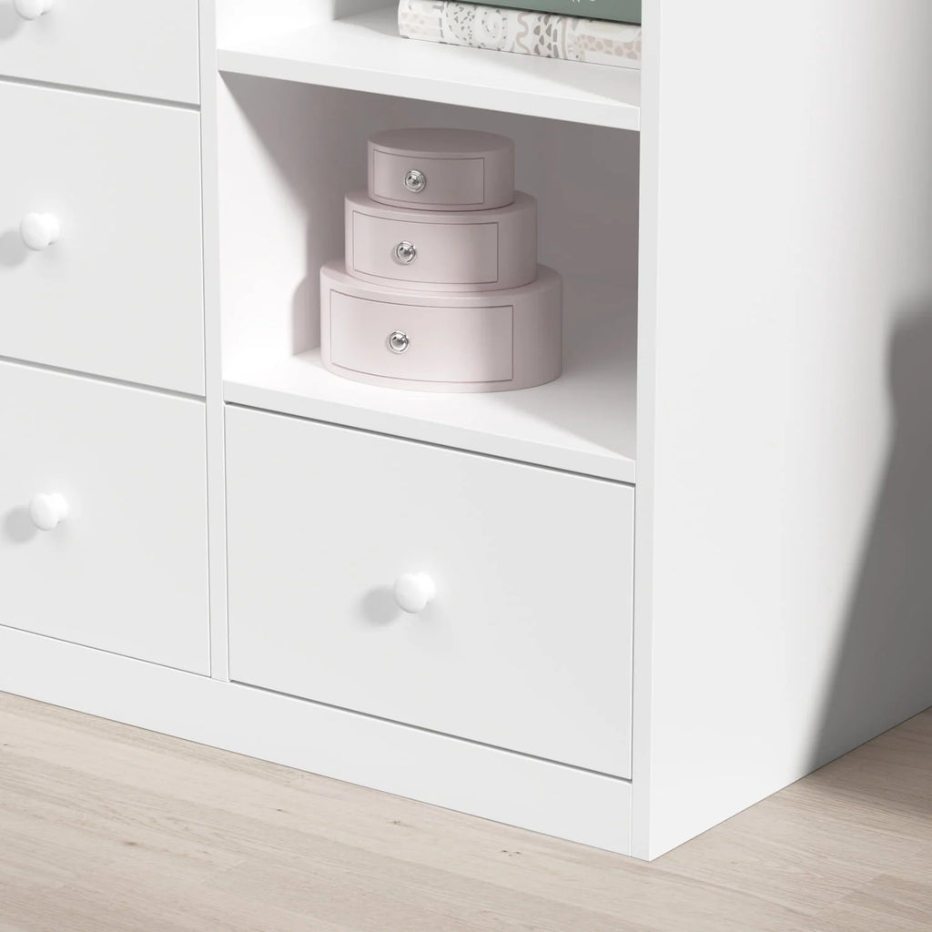 White 5 Drawer Baby Changing Table Dresser D3556